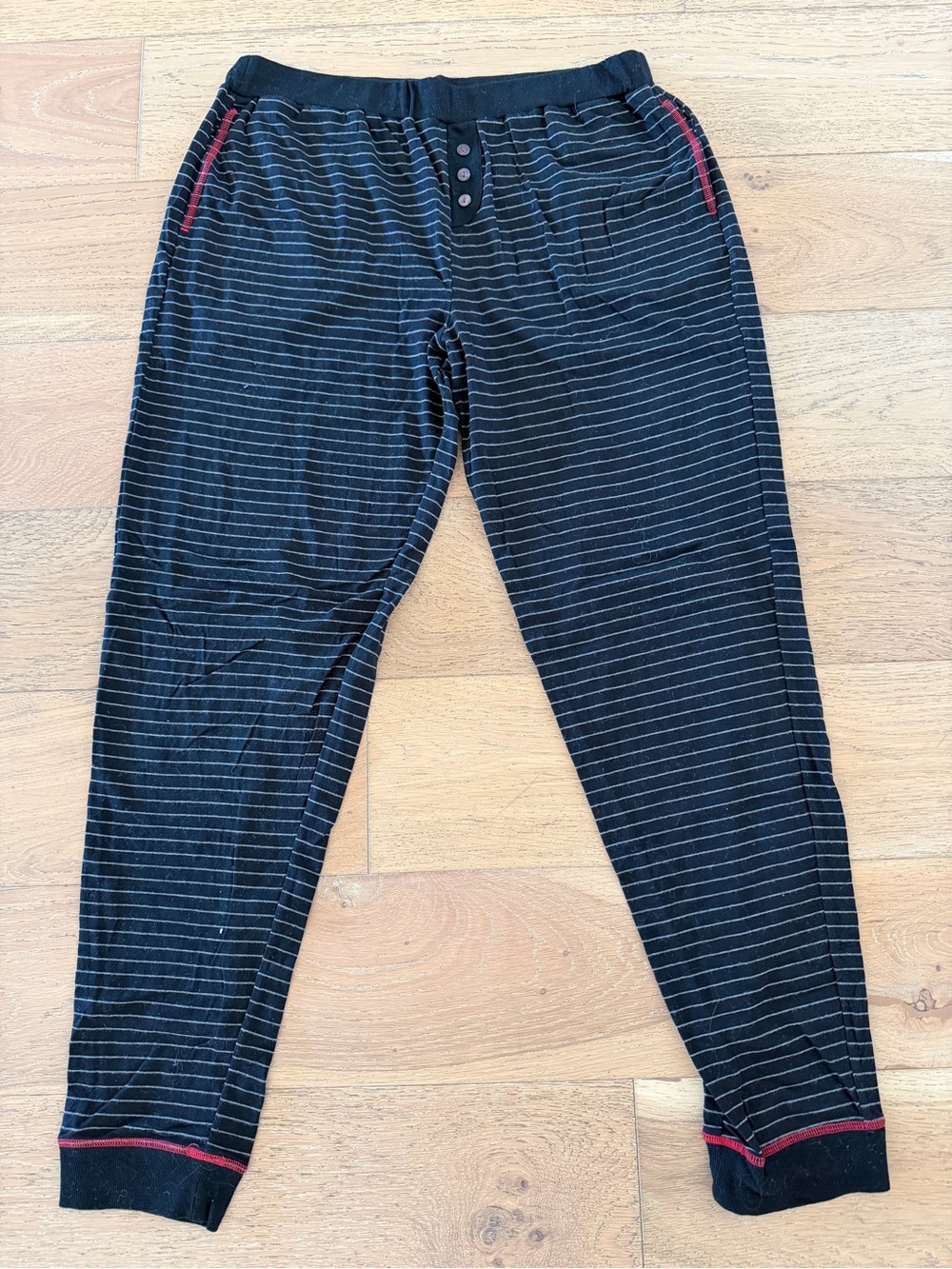Black & White Striped Men’s Joggers